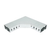 Cot orizontal 90 grade din otel galvanizat pentru jgheab 50x100mm