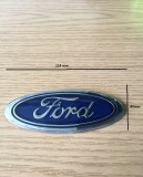 Emblema Ford 114mm x 45mm Plastic + Silicon - Fiesta Focus Mondeo