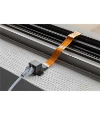 Cablu de trecere fereastra RJ45 LAN ultra-slim 0.5m Goobay foto