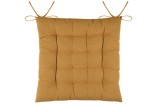 Pernă De Scaun Duo 38X38X3.5 Cm, Culoare Muștar, 100% Bumbac