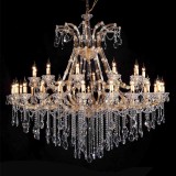 Cumpara ieftin Candelabru sticla transparenta, fier auriu &Oslash; 165x150 cm