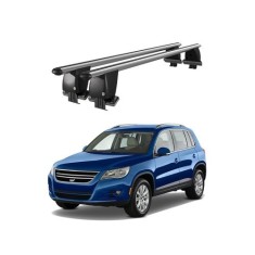 Bare transversale auto aluminiu compatibile plafon neted Volkswagen Tiguan I 5N 2007-2011 argintii sau negre Cod: CB200101 Kit-101