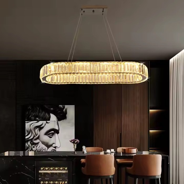 Greelustr Candelambru led HQ-TYX-H, modern, cristal, dreptunghiular, led,60w