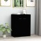 vidaXL Dulap, negru, 60x30x75 cm, lemn prelucrat 800730