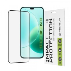 Folie de protectie Ecran Techsuit pentru Honor 400 Lite / X8c / X8b, Sticla Securizata, Full Glue, 111D, Neagra
