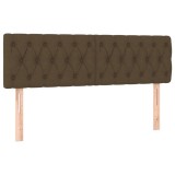 Cumpara ieftin Tablii de pat, maro inchis, 144x7x78/88 cm, textil