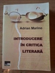 Introducere in critica literara- Adrian Marino