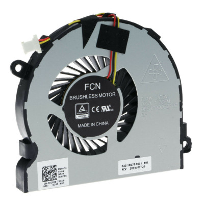 Cooler Laptop, Dell, CGF6X, 0CGF6X, 3RRG4, 03RRG4, 03RRG4, 023.1007E.0011, DFS170005010T, 5V, 0.5A, cu 3 pini foto