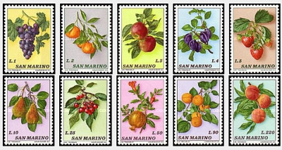 San Marino 1973 - fructe, serie neuzata foto