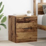 vidaXL Dulap de noapte 2 pcs Lemn vechi 45 x 39 x 50 cm Lemn compozit 880507