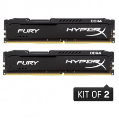 Memorie RAM Kingston, DDR4, 16GB, 2133MHz, CL14, Kit 2x8GB, HyperX FURY Black foto