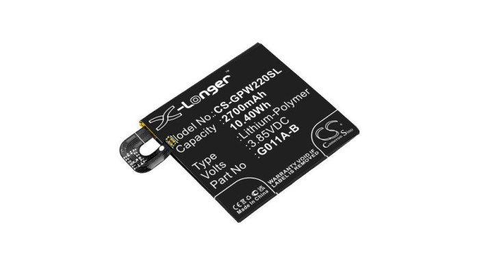 Cameron Sino 2700mAh Google Pixel 2,G011A Baterie
