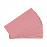 Separatoare carton Oxford 10.5x24cm, carton 190g/mp, set 100 file, culoare rosu