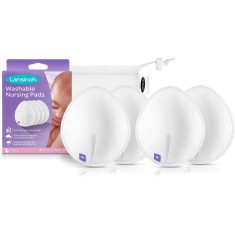 Lansinoh Breastfeeding Washable Nursing Pads inser?ii textile pentru sutien 4 buc foto