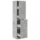 Cumpara ieftin Dulap de farmacie, gri beton, 40x41x174,5 cm, lemn prelucrat