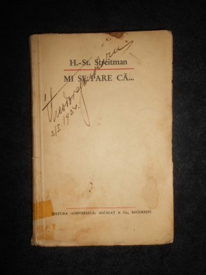 H. St. Streitman - Mi se pare ca... (1934) foto