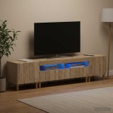 Cumpara ieftin Set de 3 piese pentru TV cu LED DELFT Stejar Sonoma