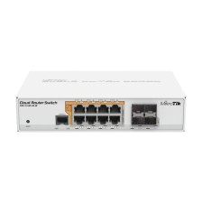 Management Switch, 8 x Gigabit cu PoE-out, 4 x SFP - Mikrotik CRS112-8P-4S-IN