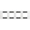 Rama ornament 4P Living Now pixel KA4802M4MW, Bticino