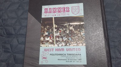 program West ham United - Poli Timisoara foto