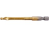 YATO Burghiu freza pentru metal 5 mm, hex 1/4, Auriu