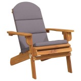 Cumpara ieftin Scaun de gradina Adirondack cu perne, lemn masiv acacia