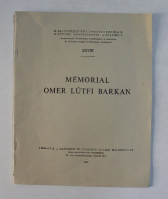 MEMORIAL OMER LUTFI BARKAN , 1980 foto