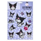 Set Autocolante Kuromi, 200 buc, 4 coli, Mov, CMCLASS