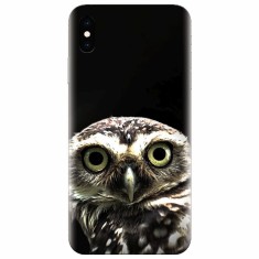 Husa silicon pentru Apple Iphone XS Max, Owl In The Dark
