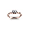 Inel de dama din aur roze 14K, piatra zirconiu - 57