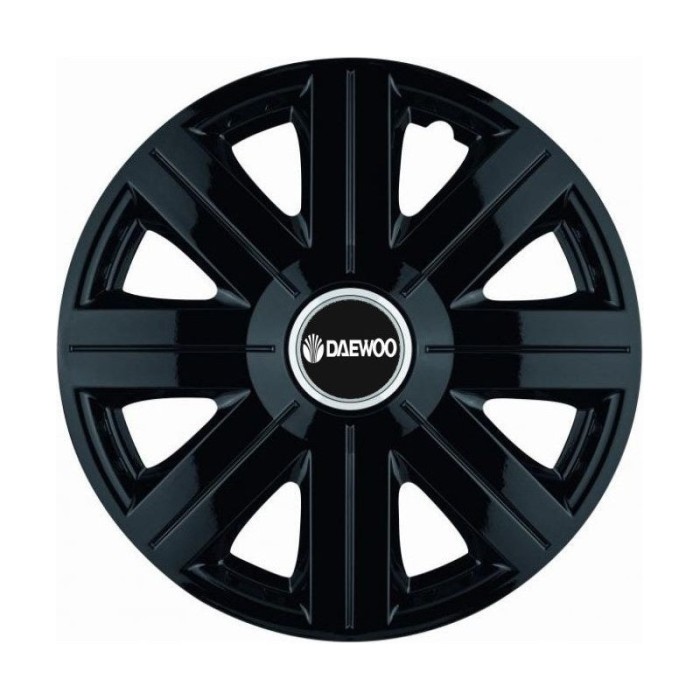 Set 4 Capace Roti, potrivite jantelor de R14, pentru Daewoo, model Cosmos Negru