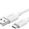 CABLU alimentare si date Ugreen, &quot;US289&quot;, Fast Charging Data Cable pt. smartphone, USB la Micro-USB, nickel plating, PVC, 1.5m, alb &quot;60142&quot; (timbru ve