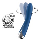 Vibrator Cu Rotatii Spinning Vibe 1, Albastru, 17,8 cm, Satisfyer