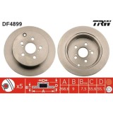 Set discuri frana spate TRW, Toyota Celica Cupe (T23), 08.1999-03.06, Prius Liftback ( W2 ), 09.03-12.2009, spate; puntea spate; Tip frina : frane di