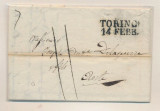 Italy - Postal History Rare Stampless Cover + Content Torino DG.018