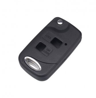 Carcasa cheie transformare briceag 2 butoane Topautochei&amp;reg; pentru Toyota Yaris Carina Corolla Avensis, 2 butoane, lamela TOY43 foto