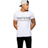 Tricou barbati alb - Haters - XL