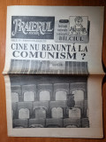 Ziarul fraierul roman 4-10 septembrie 1991-interviu cu primarul comunei sapanta