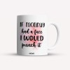 Cana alba personalizata, If Monday had a face I would punch it, INOVATIX&reg;. 330ml, Oem