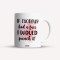 Cana alba personalizata, If Monday had a face I would punch it, INOVATIX&reg;. 330ml
