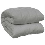 Cumpara ieftin Patura cu greutati, gri, 200x235 cm, 15 kg, material textil