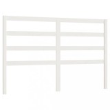 Cumpara ieftin Tablie de pat, alb, 166x4x100 cm, lemn masiv de pin