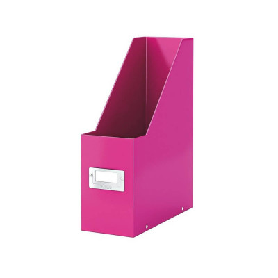 Suport Vertical Documente A4 din Carton Laminat Leitz Click and Store, Roz, Suport pentru Documente Leitz, Suport Hartii Colorat, Suport in Format A4 foto