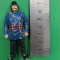 Figurina pompier Preiser 1:24 7,5 cm vopsit plastic dur vintage T 3 / 22 omulet