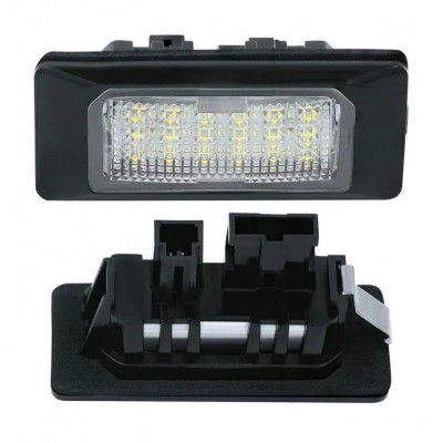 Set Lampi cu LED Numar Inmatriculare compatibil Audi, VW, Skoda foto