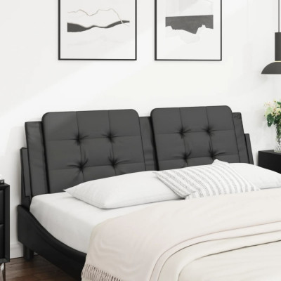 Perna pentru tablie pat, negru, 160 cm, piele artificiala GartenMobel Dekor foto