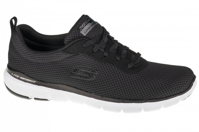 Pantofi pentru adidași Skechers Flex Appeal 3.0 - First Insight 13070-BKW negru