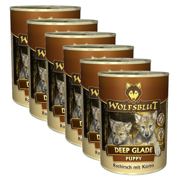 Conservă WOLFSBLUT Deep Glade PUPPY, 6 x 395 g