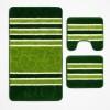 Set covorase baie 3 piese Model Liniar , Verde 60x100cm