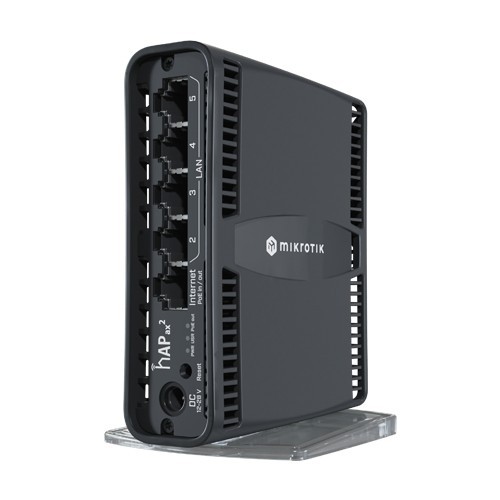 Router hAP axA&sup2;, Wi-Fi 6, Dual-Band, AX1800, 4.5/5 dBi, 5 x RJ45 1G, PoE In/Out pasiv - MikroTik C52iG-5HaxD2HaxD-TC SafetyGuard Surveillance